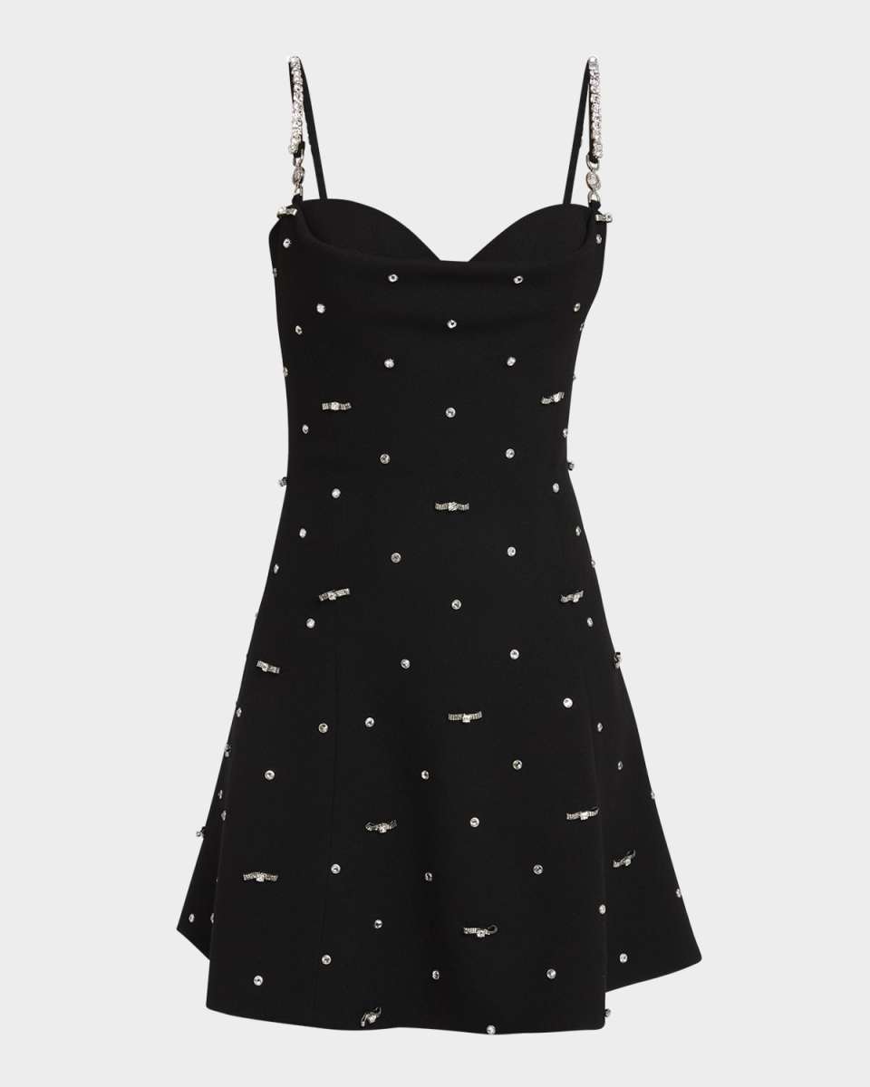 Crystal Responsible Crepe Mini Dress